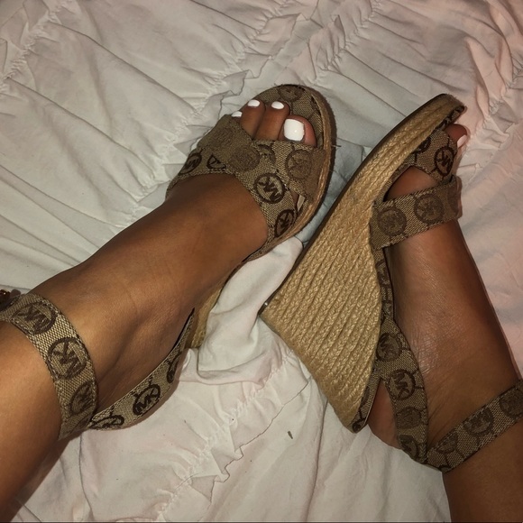 Michael Kors Shoes - Michael Kors Nude Wedges